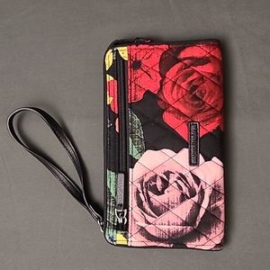 Vera Bradley Wristlet Wallet Retired Pattern Havana Rose